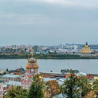 Вид со смотровой площадки на набережной Федоровского