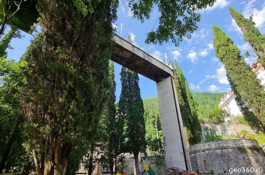 Шахта лифта к санаторию "Колхида"