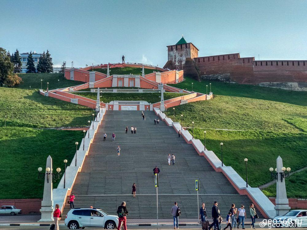 Фотографии чкаловской лестницы в нижнем новгороде