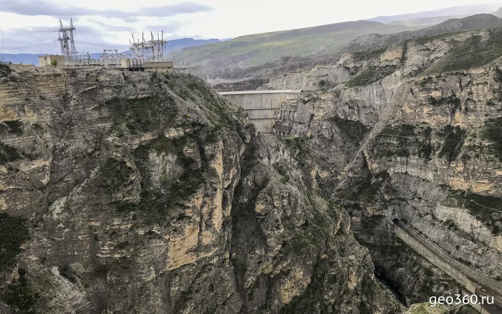 Чиркейская ГЭС в Сулакском каньоне
